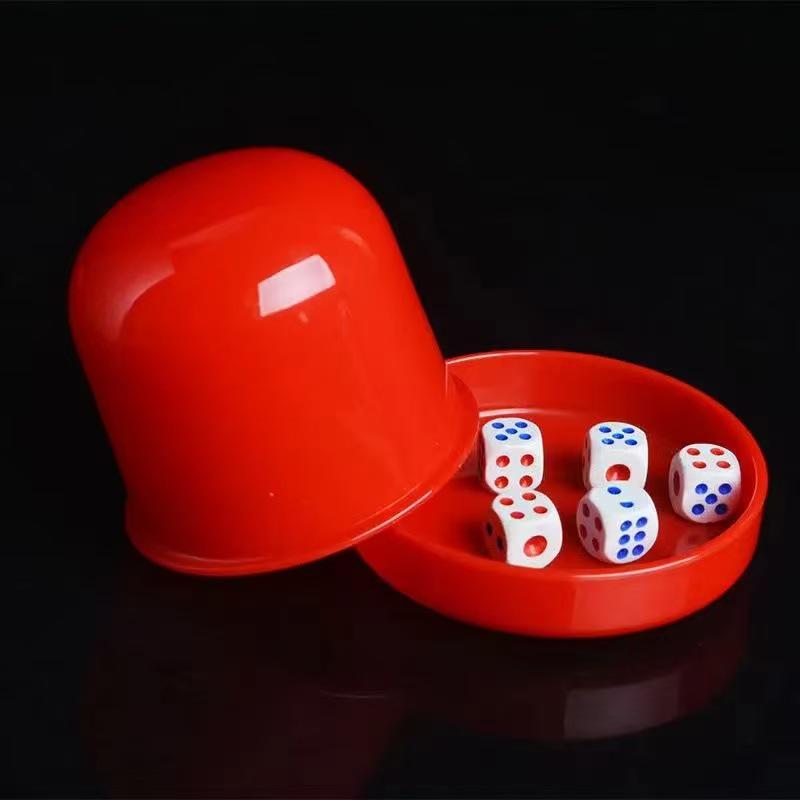 KTV Nightclub Dice Shaker Set - Colorful Cup for Entertainment & Street Food Stall Fun