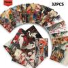32 Stück, Retro-Postkarten im japanischen Stil, perfekt für Geburtstags-/Jubiläumsgeschenke, geeignet zum Sammeln, Verschenken und Versenden.
