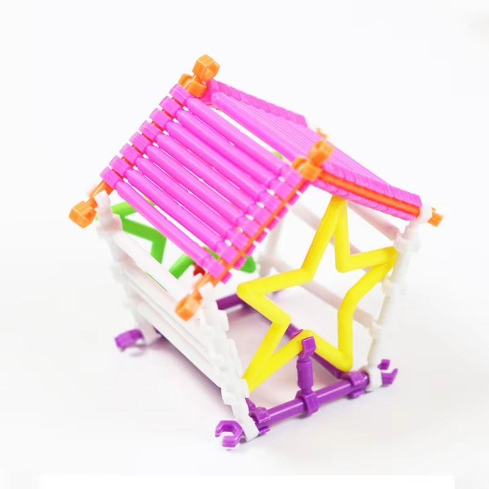 300/500/800/1000/1200Pcs Plastic 3D Building Blocks Stick Building Blocks  Children Education