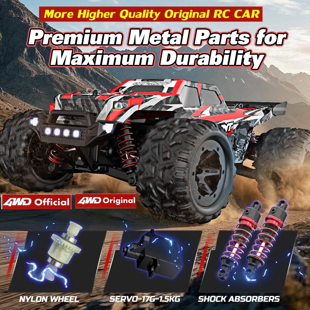 All Terrain RC Car 40KM/H High Speed Race 4WD Electric Vehicle Radio Remote Control 4X4 Waterproof Off Road Truck VS 50KM/H Fast