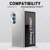 2Pcs High Definition 9H Tempered Glass Curved Camera Lens Protectors Cap for Samsung Galaxy Z Fold 7 6 5 Phone Camera Lens Film