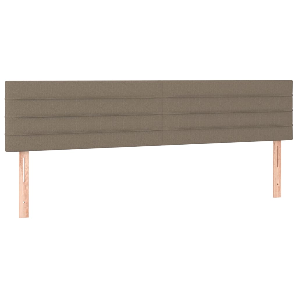 Vidaxl Łóżko Kontynentalne Z Materacem, Taupe, Tkanina, 180X200 Cm