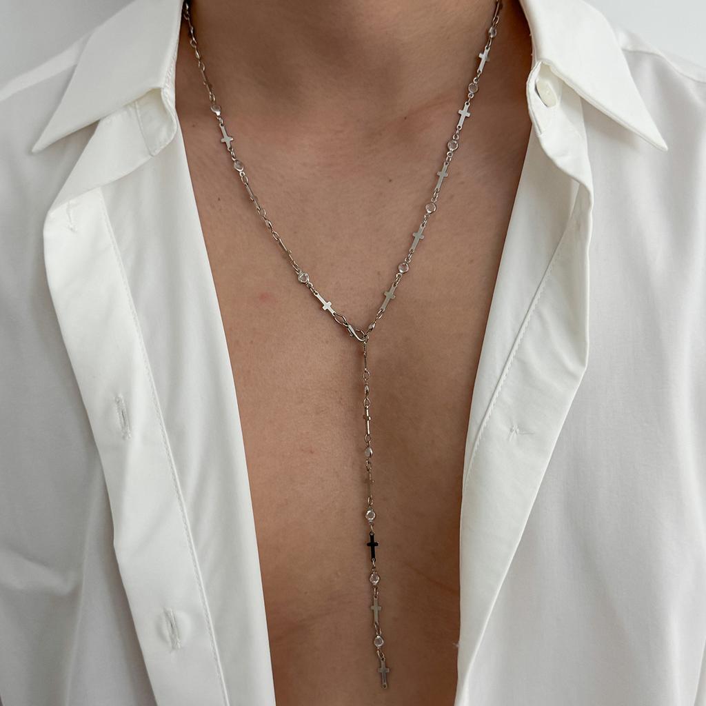 Ingemark Minimalism Trendy Beaded Chain Necklace for Women Bohemia Silver Color Star Pendant Chokers Necklace Party Jewelry Gift