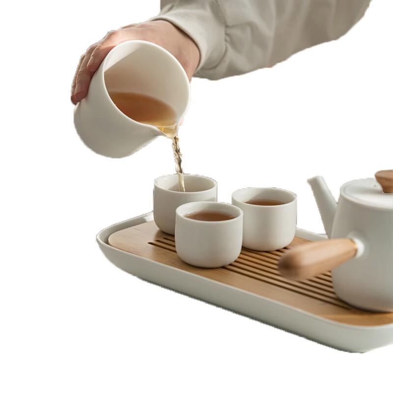 Chinese Style Square C Ceramic Tea Set