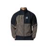 Under Armour Logo Casual Pattern Loose Color Block Sherpa Zip Long Sleeve Jacket Men Jacket Brown 1366091-295