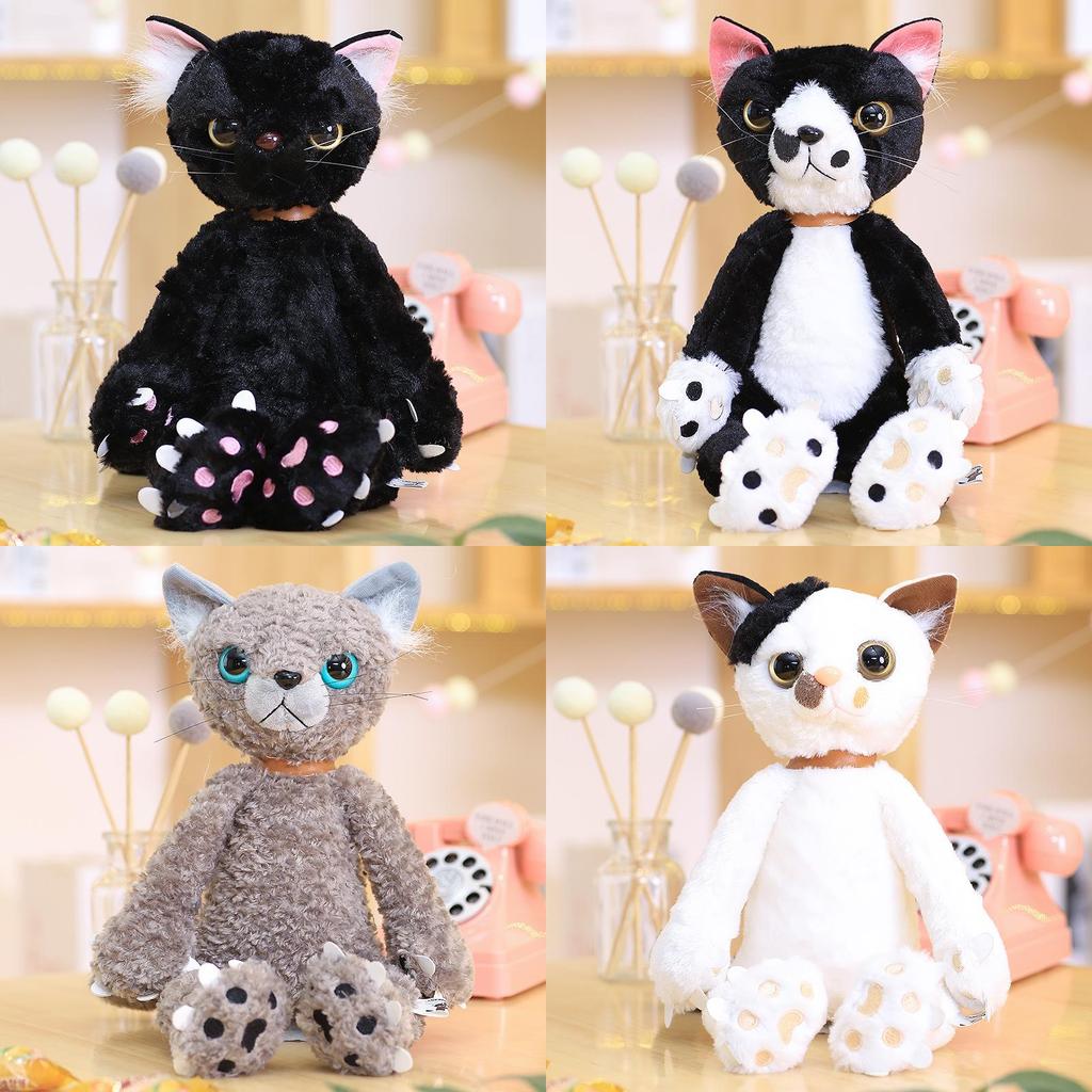 Plush Cat Animal Toy With Pp Cotton Filling For Kids And Girls Gift