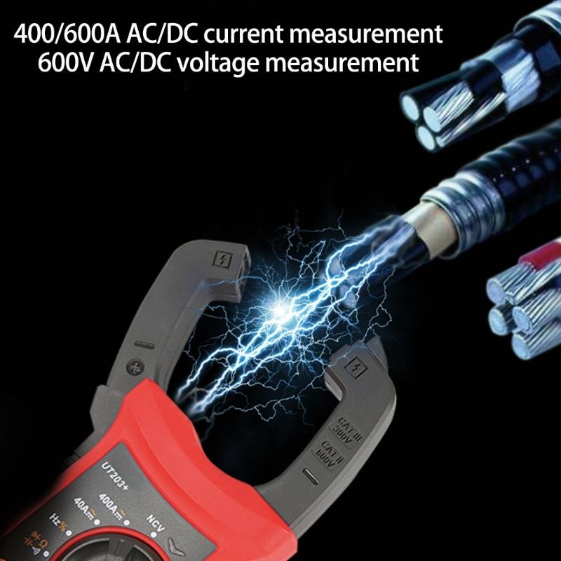Digital Multimeter Measuring Diode Frequency Capacitance with Backlit Flashlight Current Voltage Test Meter Clamp Meter