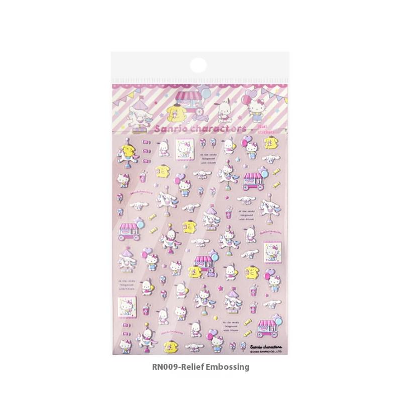 

Sanrio Hello Kitty Наклейки для нігтівСамоклеючі наклейки Kuromi Melody Прикраса для нігтів Дізайн для манікюру своїми руками