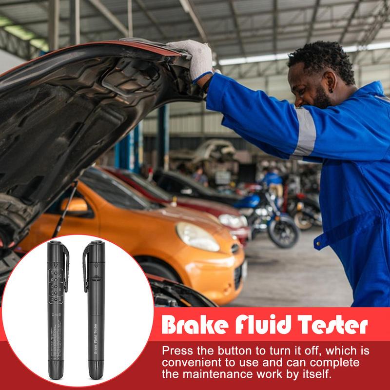 Car Brake Fluid Tester Brake Oil Moisture Analyzer Oil Moisture Analyzer With 5 LED Indicators Auto Brake Diagnostic Checker