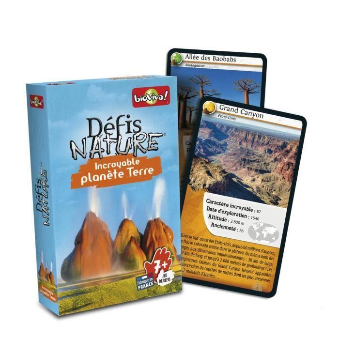 Jeu de cartes BIOVIVA - Défis Nature - Incroyable planète Terre