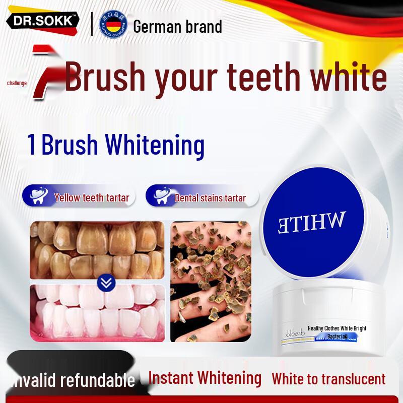 

DR.SOKK Teeth Whitening & Stain Remover Powder