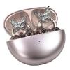 Copper Alloy Earphone Clip With Dazzling Rhinestones Bows Detachable Universal Headphone Decoration