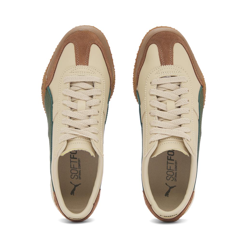Puma Bella Ut Leather Fashion Versatile Comfortable Training Low-Top Casual Shoes Unisex Sneaker Brown Green 402186-07