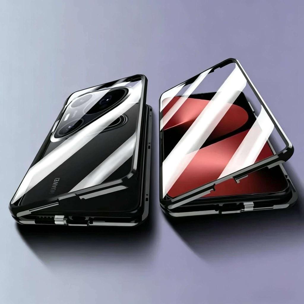 Anti Peeping Case for Huawei Pura 70 80 Pro+ Ultra, Double Sided Tempered Glass,Metal Frame with Lens Protector Phone Bumpers