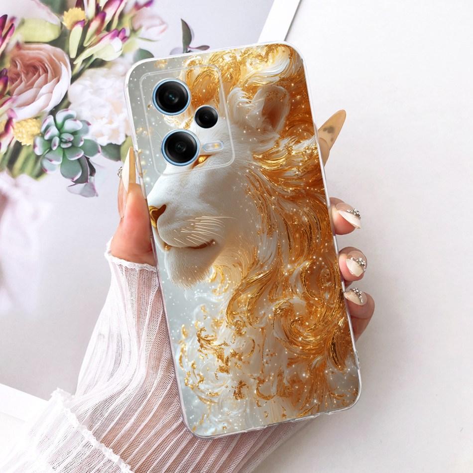 For Xiaomi Redmi Note 12 Pro 5G 2026 Cool Dragon Tiger Pattern Phone Case For Redmi Note12 Pro Soft Silicone TPU Cases Bumpers