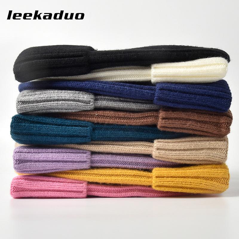 Simple solid color hat Men's winter light board cover Knitted hat Wool hat Autumn and winter warm ear protector Cold hat