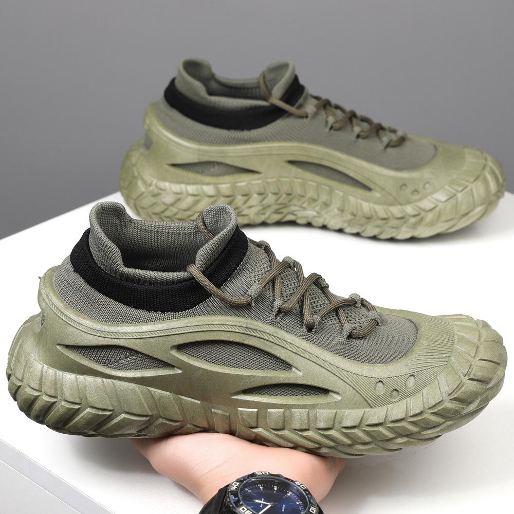 Shoes Men's Casual Shoes Fly-woven Mesh Sports Mountaineering Labor Insurance Work Tide