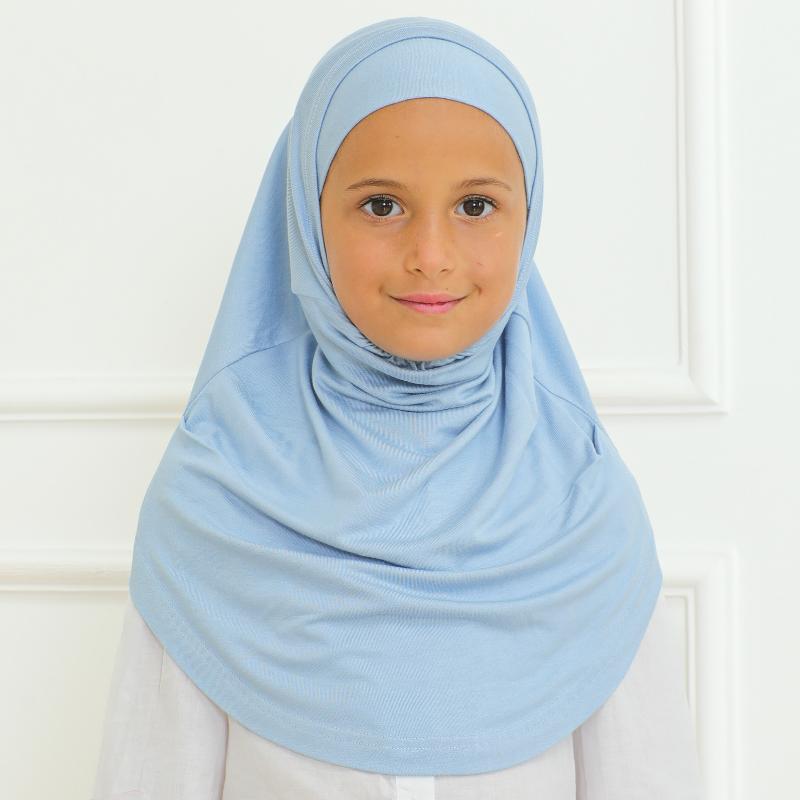 Easy To Wear Hijab For Girls, Muslim Scarf for Kids, Instant Hijabs For Women, Viscose Children Scarves For Ramadan Eid