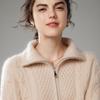 Women's Thickened Cashmere Turn-Down Collar Sweater