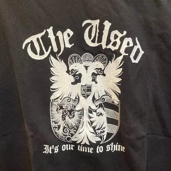 The Used It’s Our Time To Shine Black Cotton T-shirt Unisex S-5XL KH14268 Unisex T-Shirt XXXXL