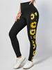 Printed yoga pants European and American fashion chrysanthemum pants women's trend versatile casual sports pants fitness leggings