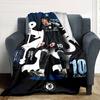 Chelsea Fc Football Player Personalized Text Blanket Gift Personalized Blanket Ultra-Soft Suitable for Bed Chair Living Room Bedding All-Season Use
