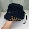 ins new spring and summer leopard print bucket hat women's basin hat travel fashion versatile literary sun hat