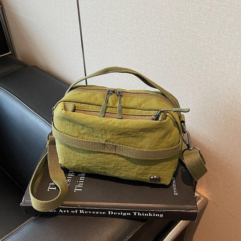 Niche Design Waterproof Oxford Cloth Small Square Bag Casual Messenger Bag Versatile Bag Shoulder Bag Lightweight Mobile Phone Bag