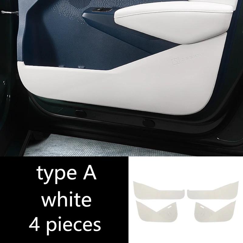 For ZEEKR X 2025 2024 Car Door Anti Kick Protection Pad Panel Suede Auto Doors Anti-Dirty Trim Accessories