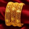 Dubai 24K Gold Ethnic Peacock Tail Bracelet - Hollow Design, Live Broadcast Hot Seller