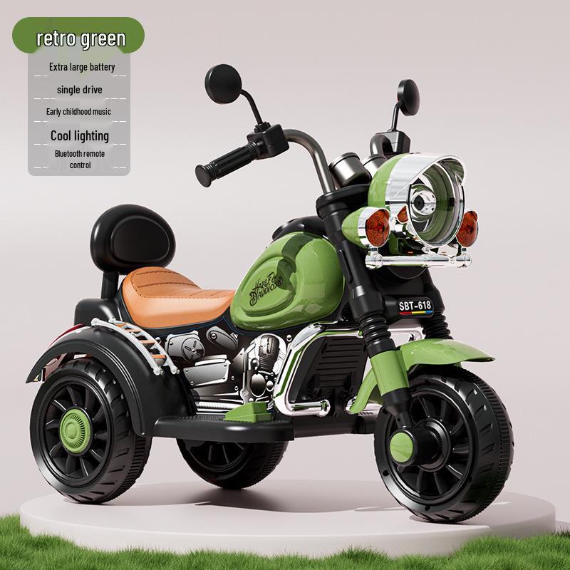 Kids' Electric Tricycle: Rechargeable Remote-Controlled Ride-On for Boys & Girls