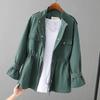 Mantel Damen Midilänge Windbreaker Locker Schlankmachend Vielseitiges Oberteil