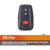 Silicone Key Fob Cover Fit For Toyota 4Runner C-HR Corolla RAV4 Highlander Prius Prime C V AWD-E Smart 3 Buttons Key Fob | Car Accessories | Remote