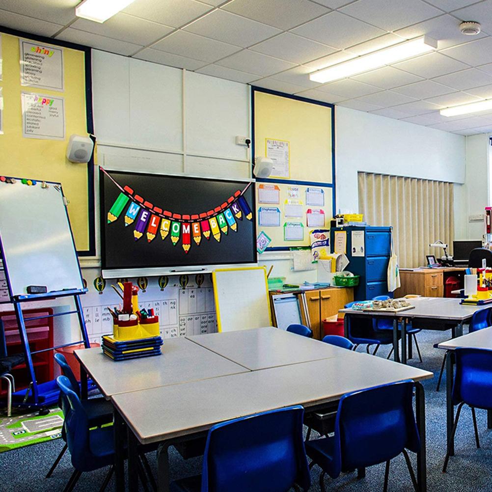 Back-to-School Season Hanging Flag Welcome Sign Flags Decoration Photography Prop Banners Decorative Supplies Bunting