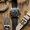 WatchGecko Atlas Sailcloth Waterproof Watch Strap Stainless Steel Buckle Durable and Comfortable Black - - - 22mm,