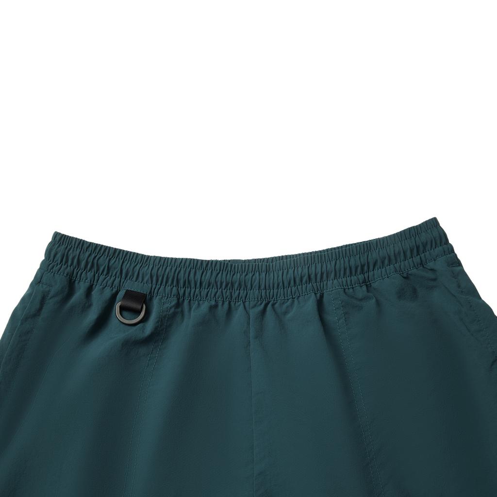 Li-Ning Comfortable Simple Breathable Mid-Waist Five-Point Shorts Men Shorts Dark-Reef-Green AKSV301-5