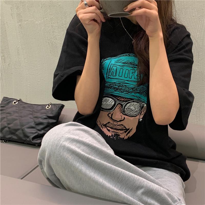 Retro European & American Women's Short Sleeve T-shirt, 2022 Korean Style Loose Fit, Hip Hop Harajuku Trend.