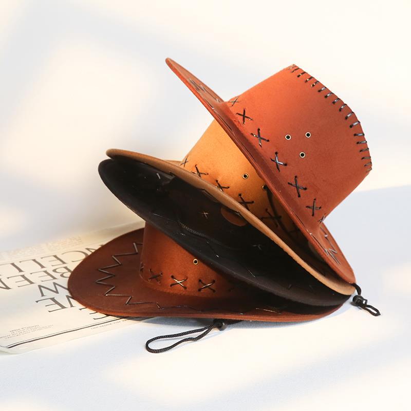 Kul Hatt Søt Stil Justerbar Hodeomkrets Solskjerm Vesternhatter Cowboy