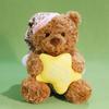 Bear Plush Toy Creative Sleep Pillow For Girls Gift Soft Short Plush