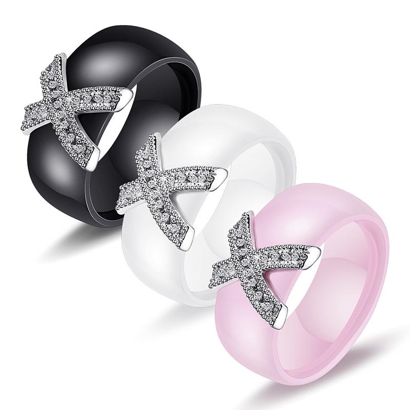 Women Simple Ceramic Ring Girl Jewelry Gift Girlfriend Surprise Present