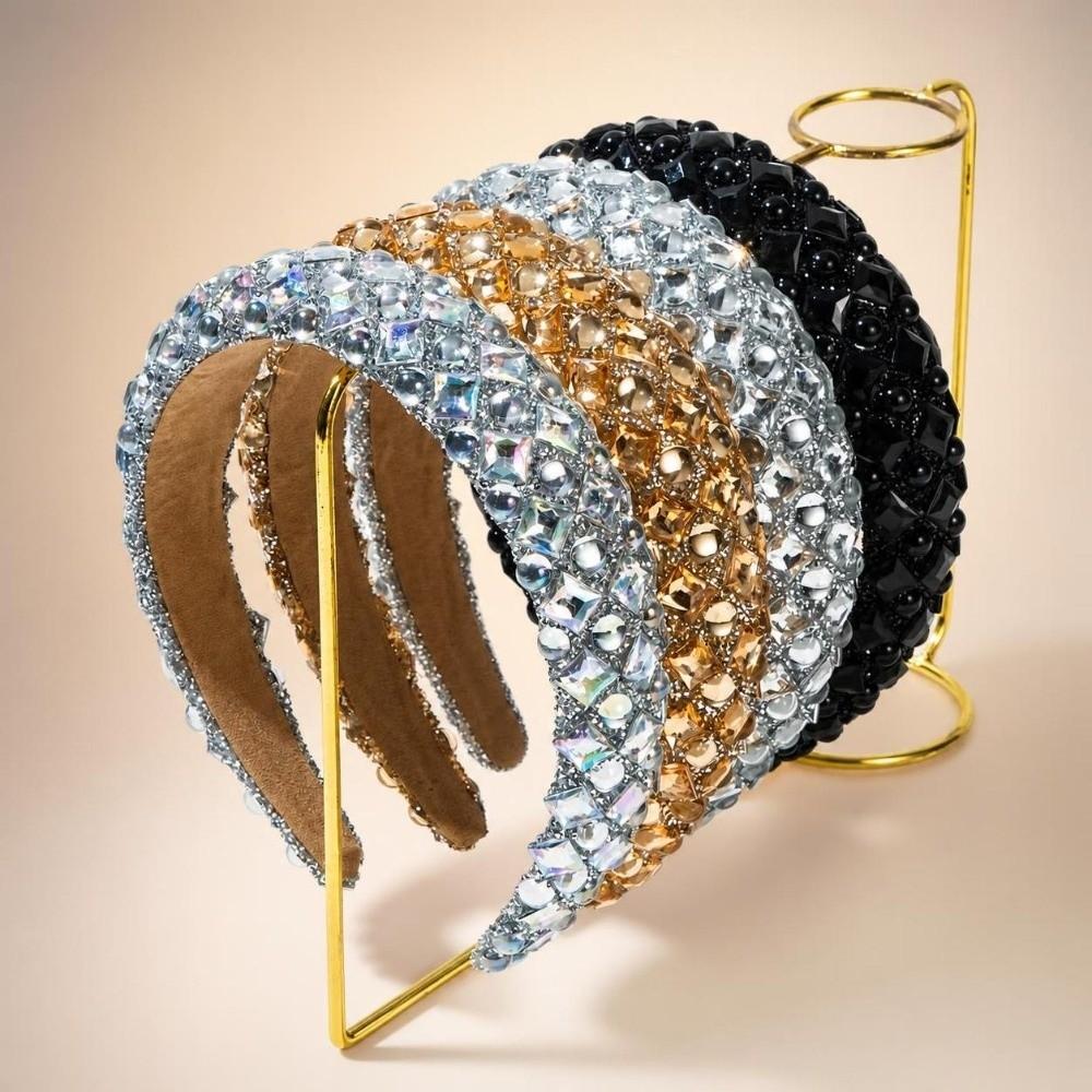 Full Rhinestone Rhinestone Hairband Korean Style Elegant Hair Accessories For Women Gift