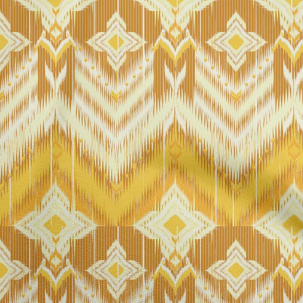 oneOone Cotton Flex Dusty Teal Green Stoff Asiatischer Ikat Bastelstoff Dekostoff Bedruckt Meterware 40 Zoll