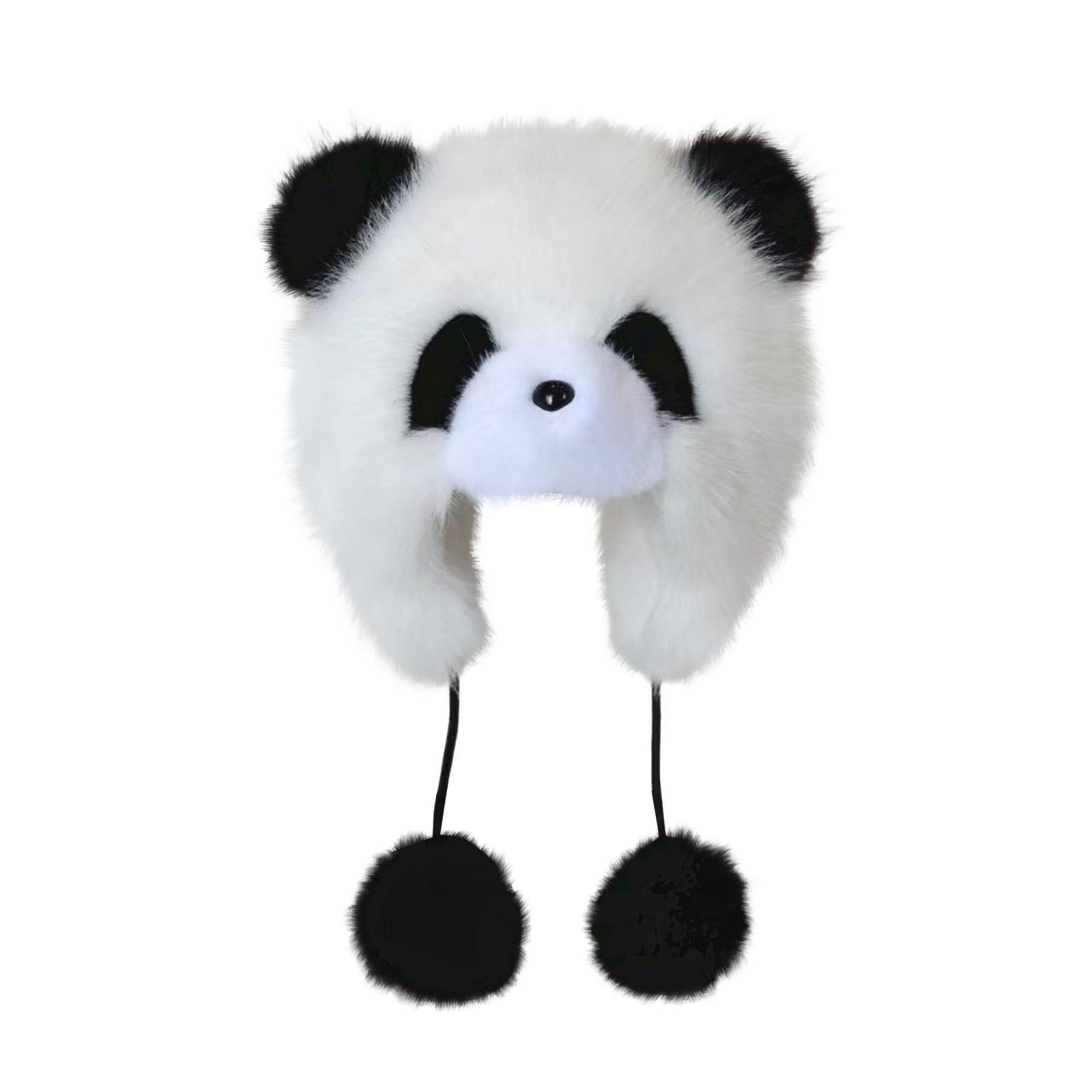 

Soft Plush Cartoon Children S Thick Winter Cute Ear-Warming Hat. Super Cute - Hat. One Size білий