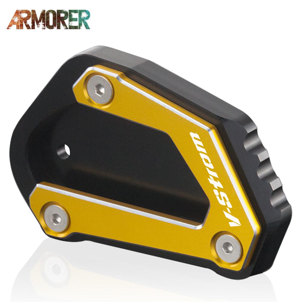 V Strom 650 Motorcycle Accessories For SUZUKI V-STROM 650/XT DL650 DL 650 Kickstand Side Stand Extension Enlarger Pad