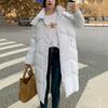 2023 Parka căptușită din bumbac pentru femei, haine vintage coreene, jachetă lungă cu glugă, haine de iarnă rezistente la vânt pentru femei