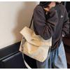 Simple and Versatile Canvas Bag Women's Large-capacity New Summer Messenger Bag Casual College Student Tote Bag