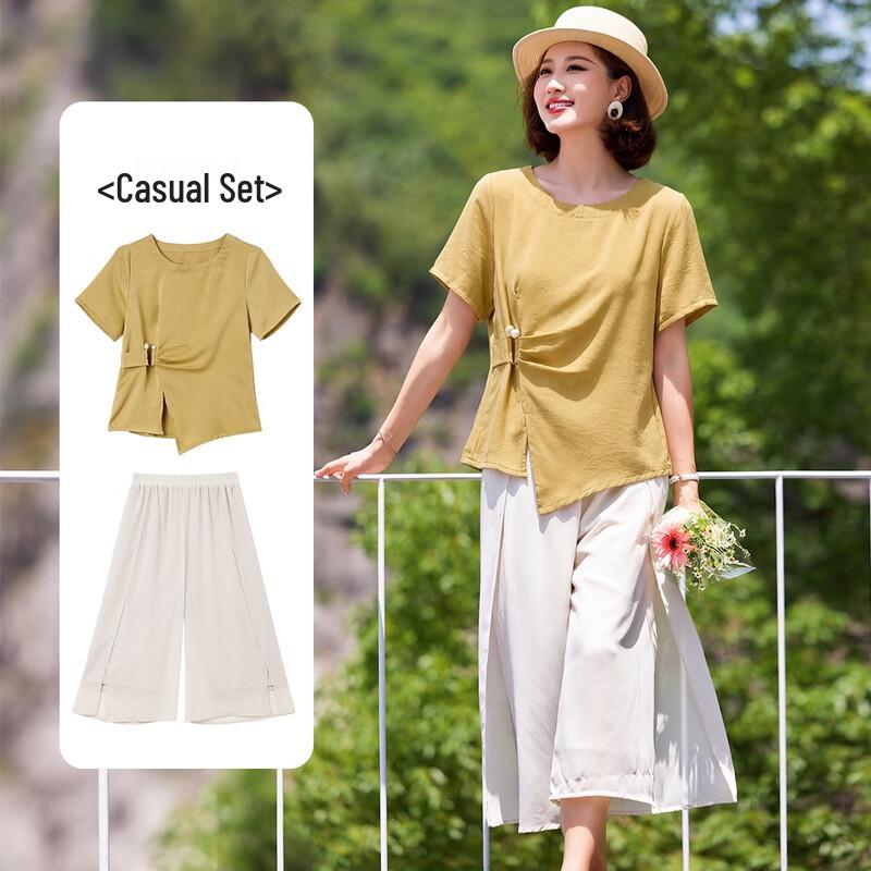 Women s Elegant Summer Two-Piece Set 3XL