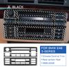 Real Soft Carbon Fiber Center Console Trim for BMW E46 AC & CD Button Panel, Glossy Anti-Scratch Easy tall Upgrade