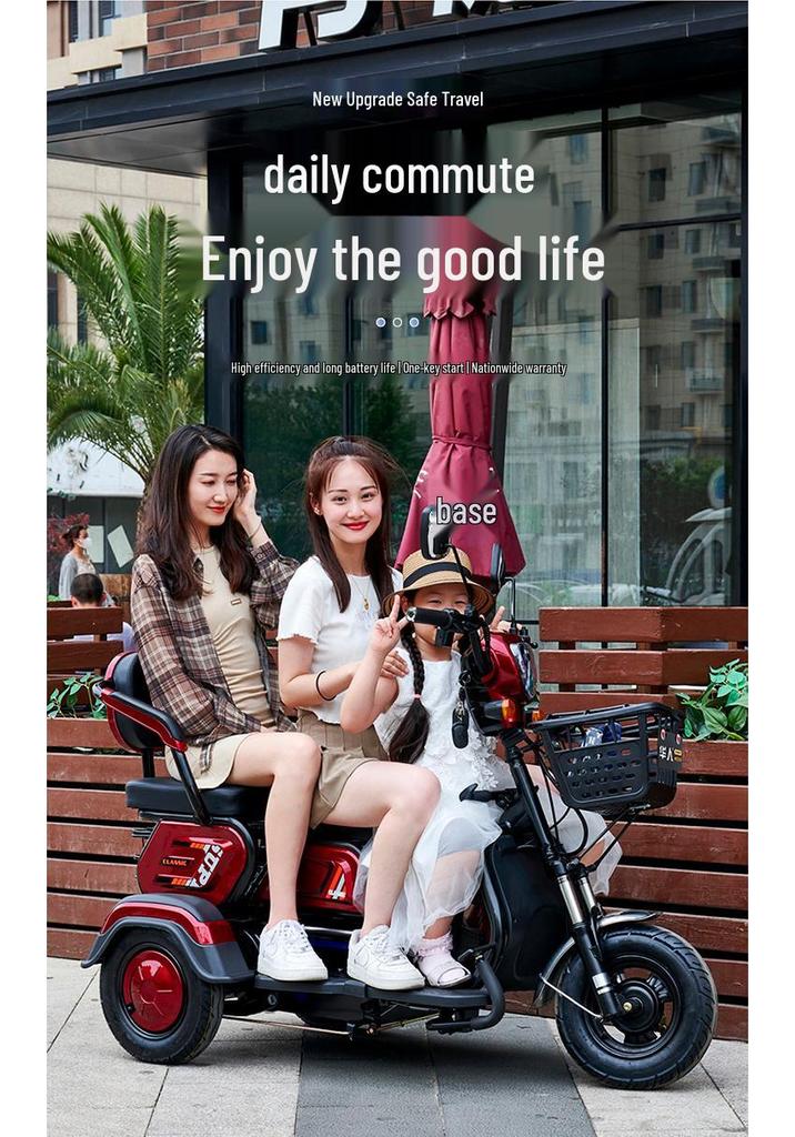 Compact Electric Tricycle for Adults: Senior-Friendly Commuter Scooter