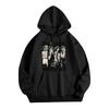 Unisex Casual Letter Print Hoodie Long Sleeve Loose Fit Sweatshirt for Men and Women